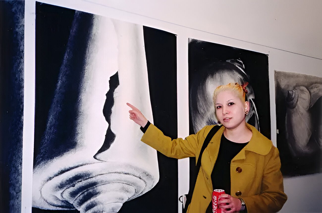 A blue and white logo for suffix design.